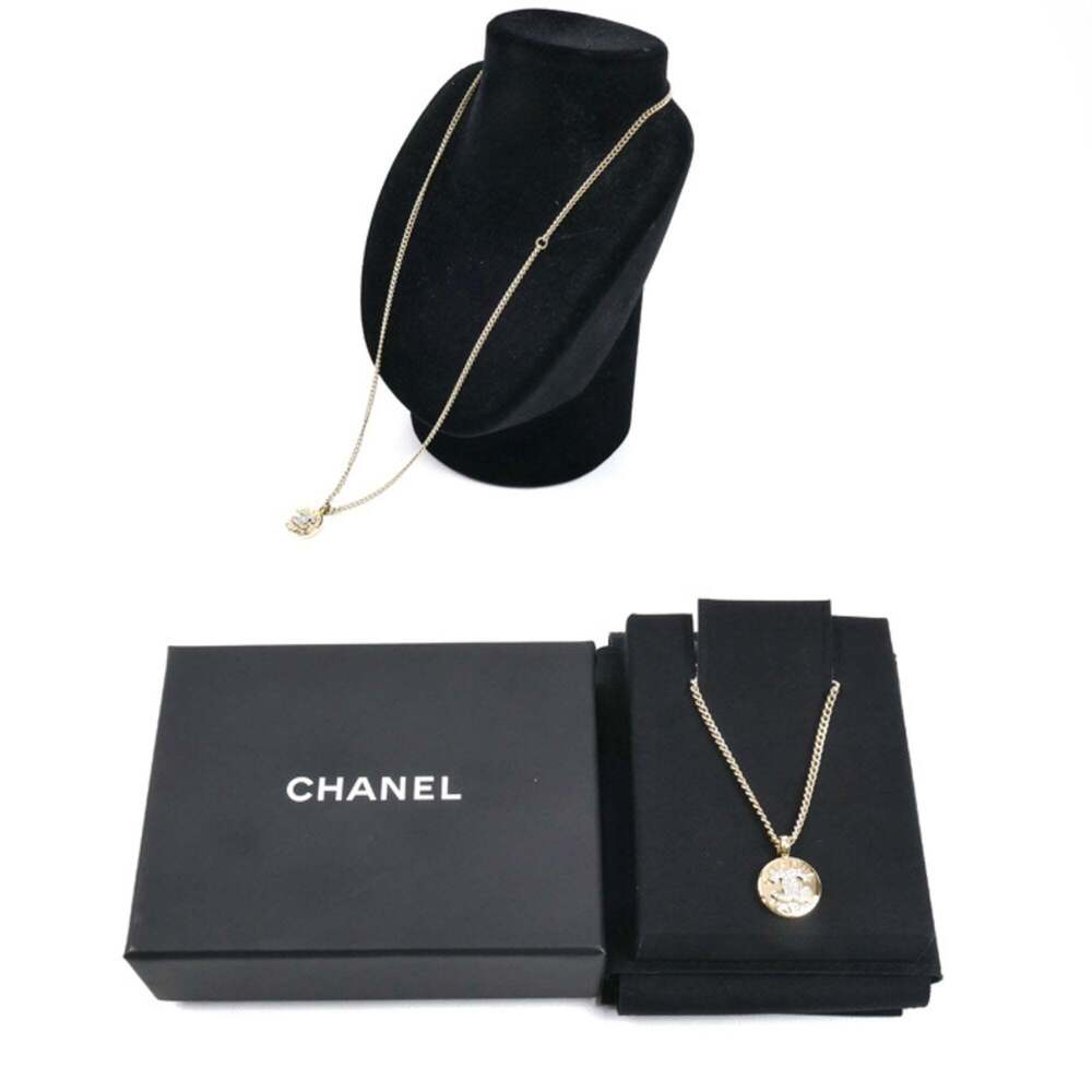 CHANEL Authentic Gold Logo Necklace - Picture 5 of 5